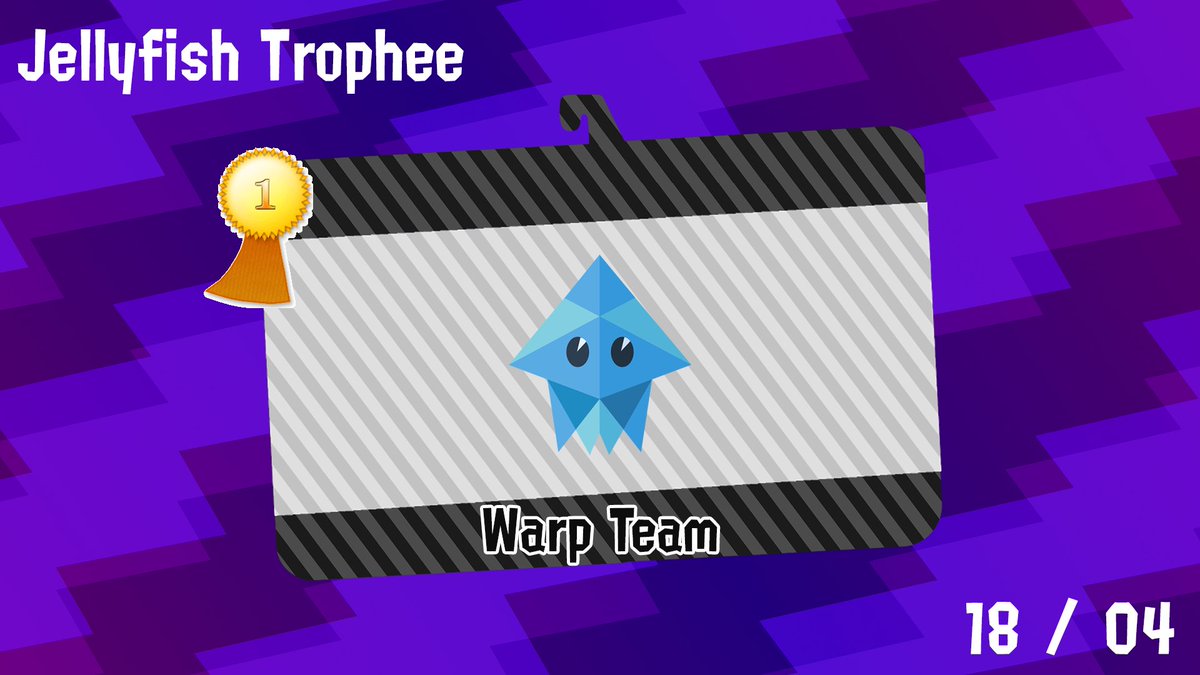 ClubCashalot's tweet photo. Il est temps de faire les comptes !
Félicitations à @warpteamsplat qui remporte le #JellyfishTrophee 🥇 devant la @UninkableSquids 🥈 et la "Shrek 5 en 2019" 🥉
Bravo à tous, on se retrouve dès lundi pour la #CrazyWeek4 ➡ https://t.co/pOIMGzNrgd
#Splatoon2 #eSport https://t.co/RnKdKgmF8W