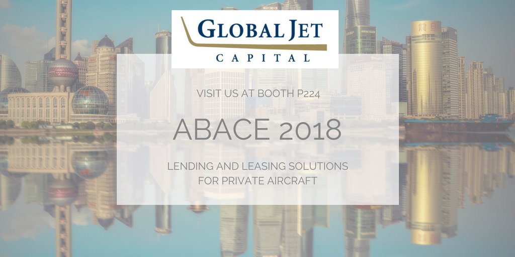 GlobalJetCap's tweet photo. Busy final day at #ABACE18! We look forward to seeing everyone at Booth P224 to discuss flexible financing solutions that match to your requirements. #bizav #bizjet #ABACE2018 https://t.co/GzYIV1M4zR