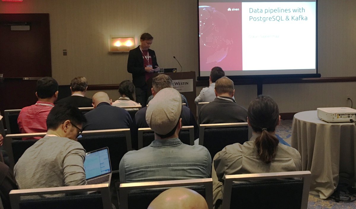 OskariSaarenmaa's tweet image. The slides for my @PostgresConf talk about data pipelines with  #ApacheKafka and #PostgreSQL are now available at github.com/aiven/presenta…
Thanks for coming! #PostgresConf