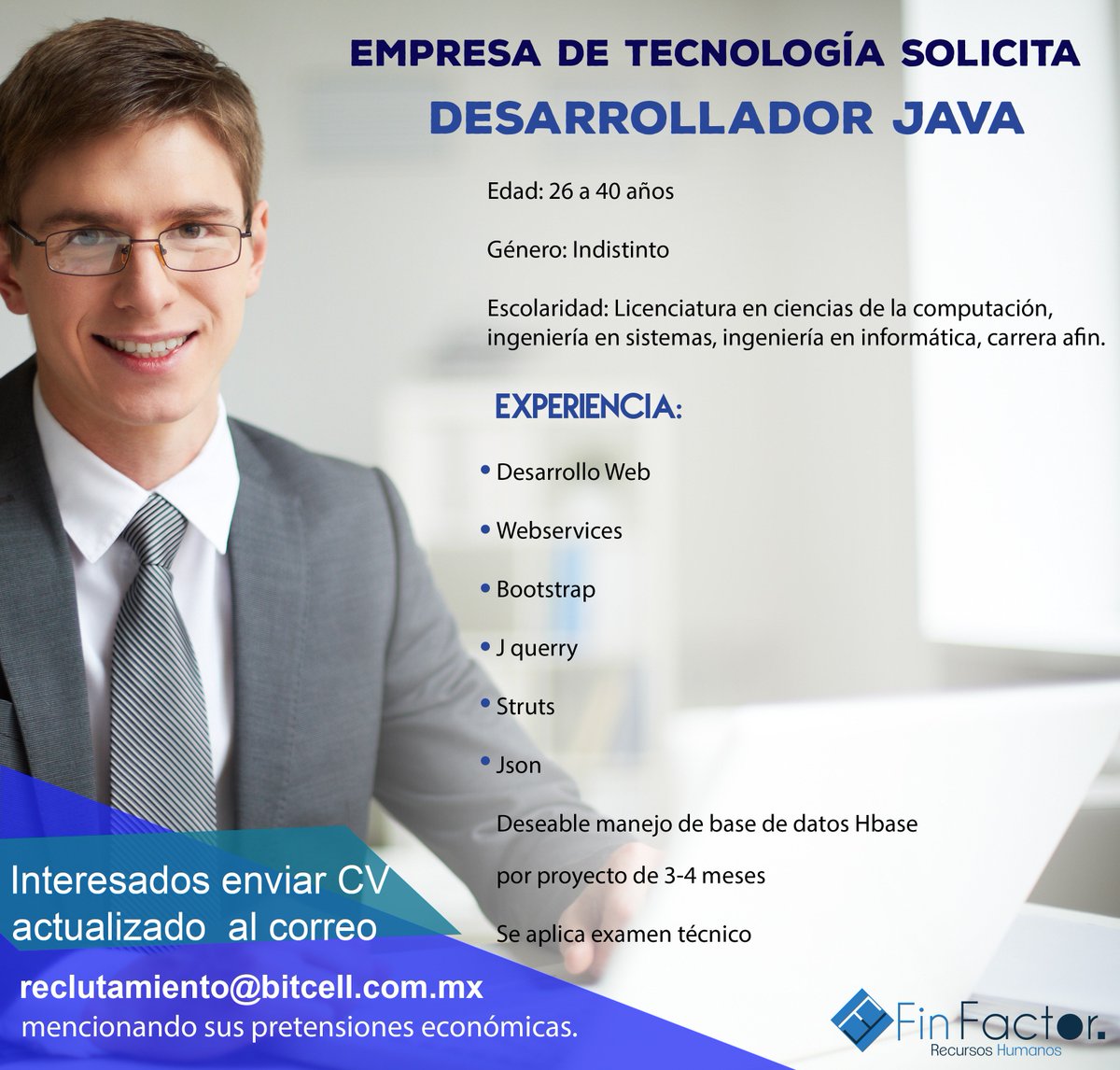 Atracciondetal1's tweet image. vacante JAVA WEB, #javaweb #java