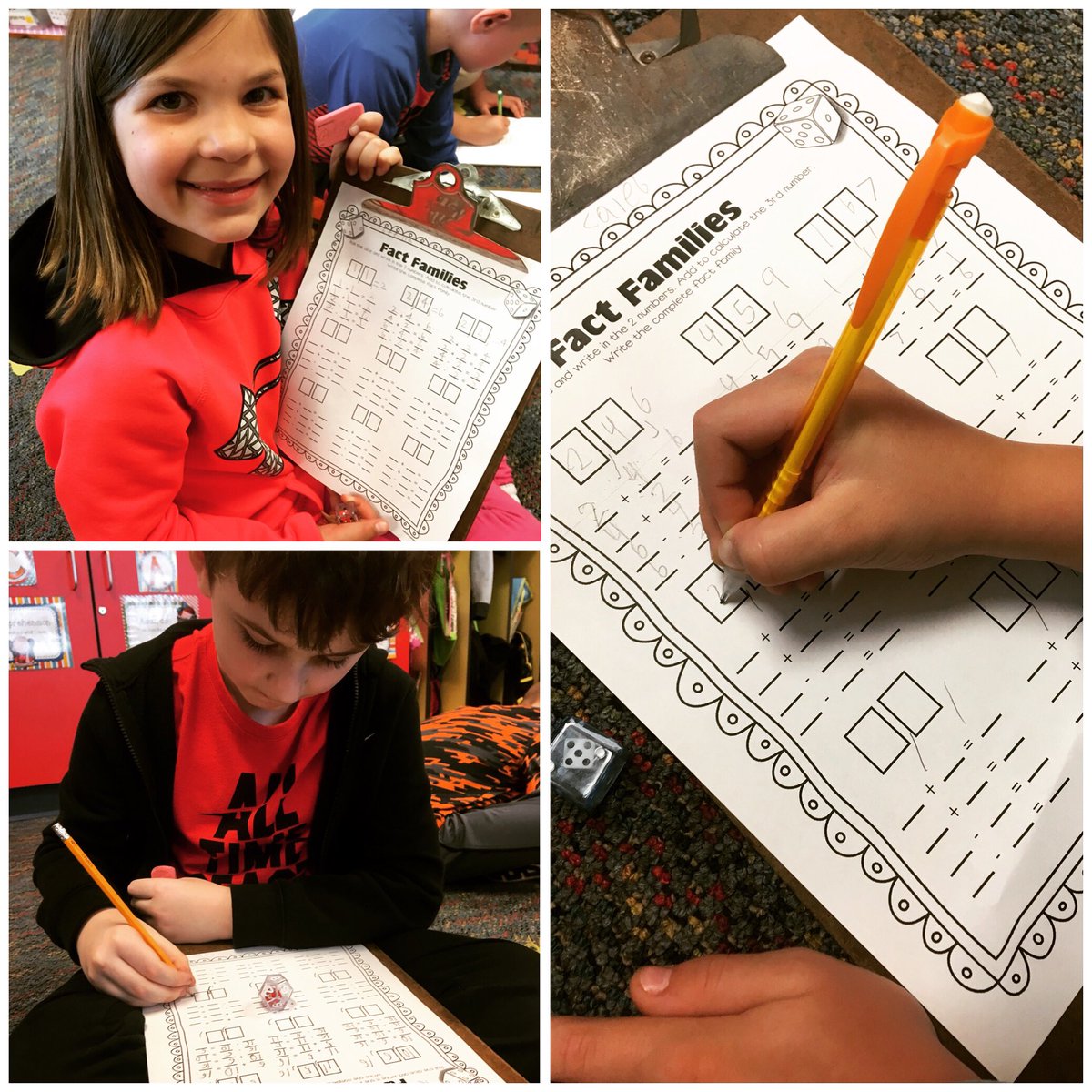 MrsMartinSmiles's tweet photo. Exploring related facts and number relationships! #GuidedMath #FunIn1Grade #FactFamilies https://t.co/irRDJkMo4U