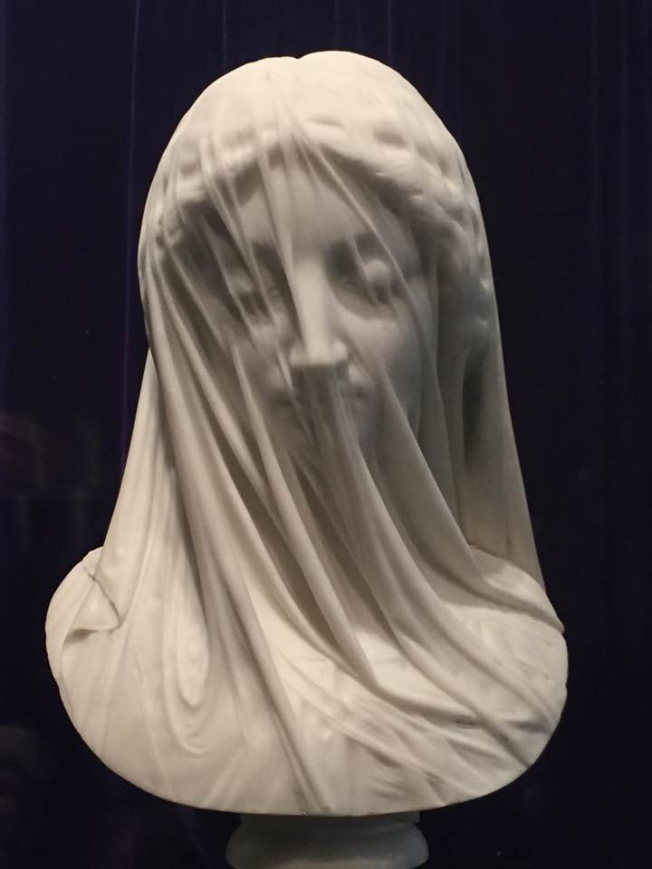AncientEurope's tweet photo. The Veiled Virgin is a Carrara marble statue carved in Rome by #Italian sculptor Giovanni Strazza (1815–1878). The veil gives the appearance of being translucent, but in fact is carved of marble.
#Veiled #Virgin #Strazza #EuropeanSculpture https://t.co/UFdD4M6lCQ