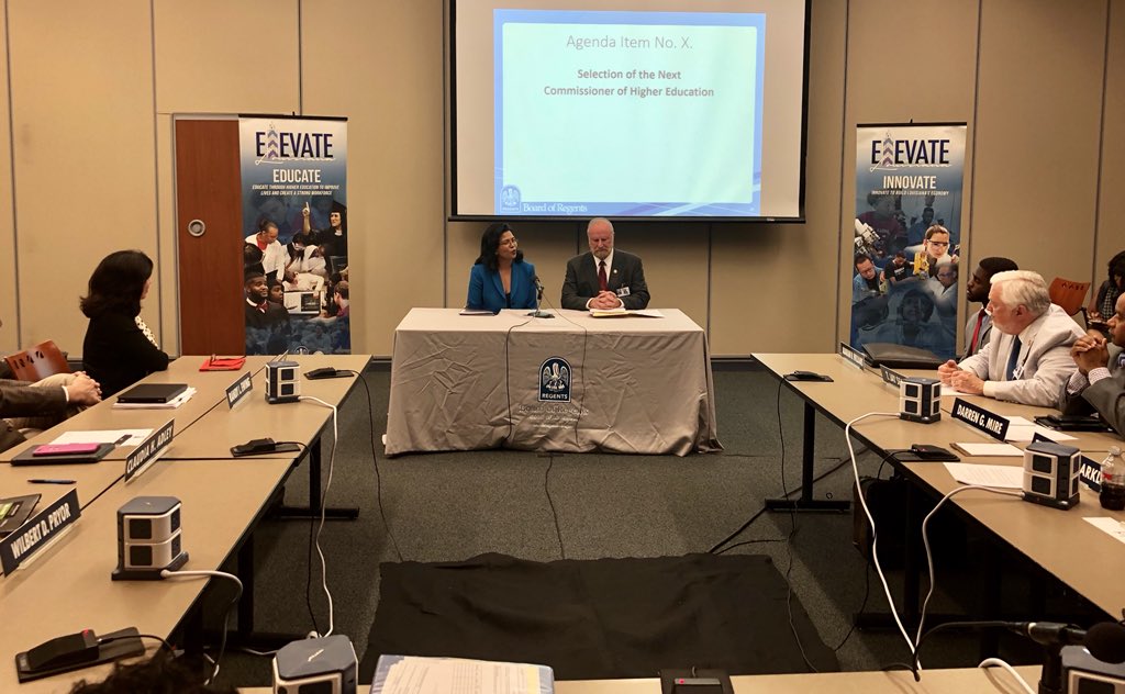 LA_Regents's tweet photo. We are honored to have Dr. Kim Hunter Reed (@KimHunterReed) as Louisiana’s 9th Commissioner of Higher Education! #ElevateLouisiana #LaLege #LaGov https://t.co/wuOnhPu0rR