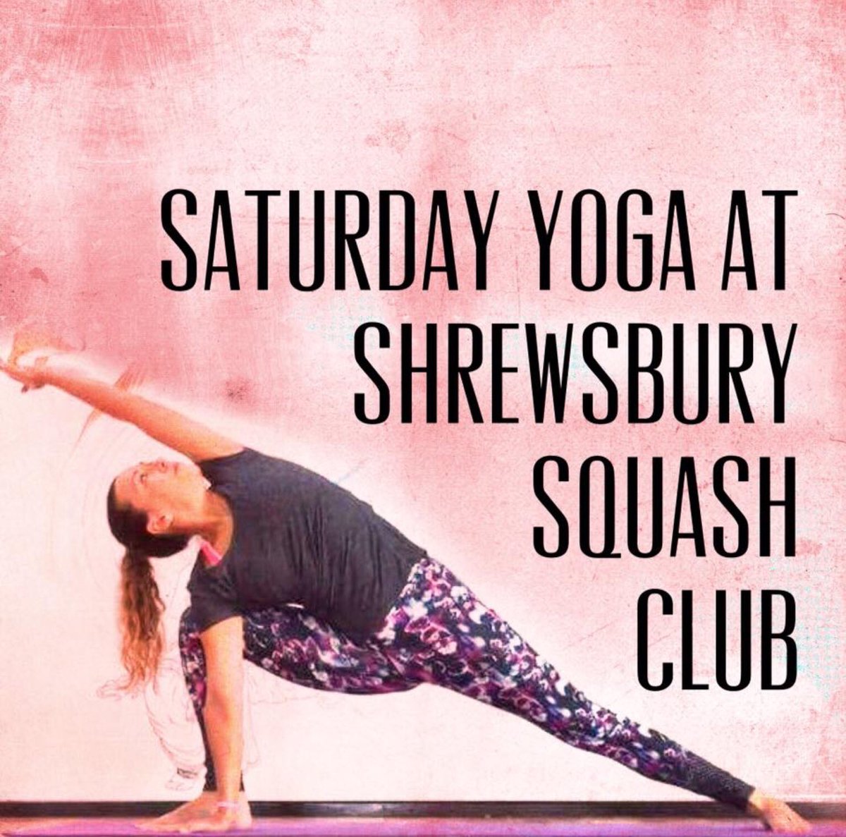 Danceandyoga's tweet photo. Who wants to come along to some yoga this Saturday? Shrewsbury Squash Club, 1-2pm, £5 #shrewsbury #squash #yoga https://t.co/K0G9YOExbi