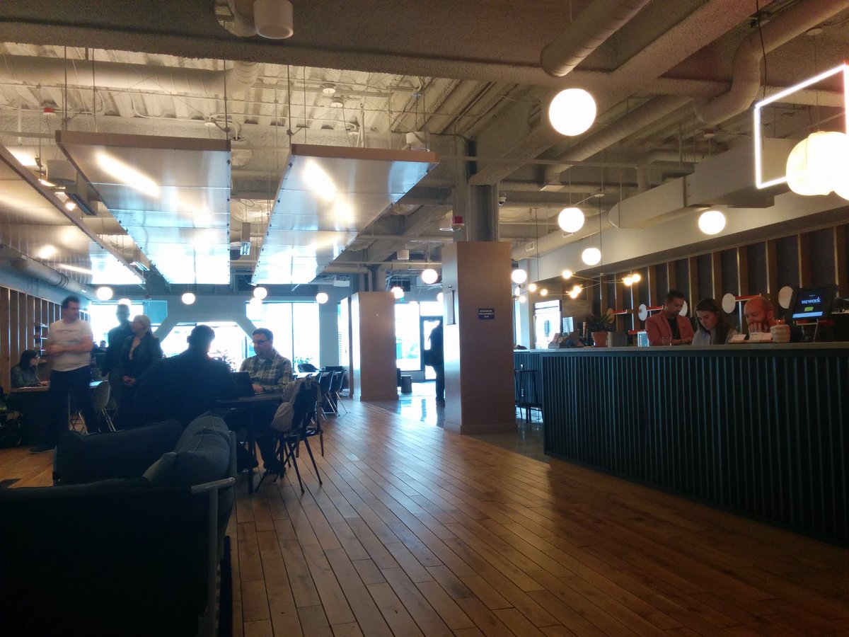 At <a href="/WeWork/">WeWork</a> in Bellevue to meet with <a href="/thesyndromemag/">The Syndrome Mag</a>. Time to talk funny fun fun.