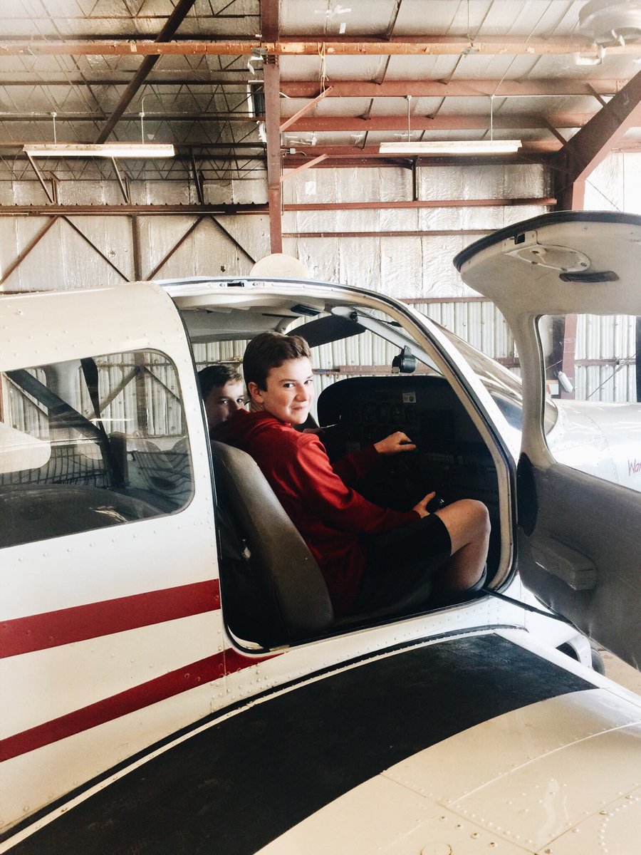 AdaAirport's tweet photo. We love receiving pictures from Ada’s “The Sky is Not the Limit” program. Check out this group of young students who spent the day attending the Sooner Flight Academy. Keep up the good work Ada! https://t.co/GISHDc11Nn