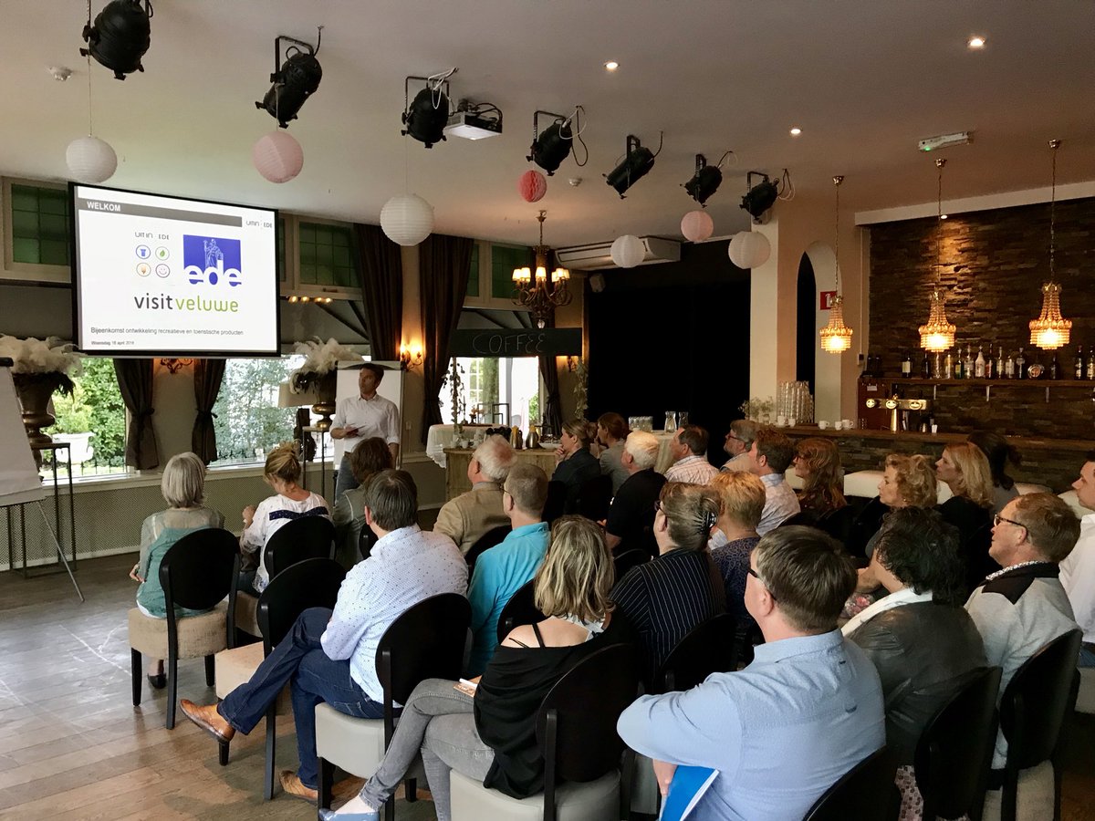 Samen met de toeristische ondernemers aan de slag met thematische productontwikkeling in <a href="/hotellunteren/">Hotel Hugo de Vries</a> <a href="/GemeenteEde/">Gemeente Ede</a>. Succesvolle avond met inspirerende ideeën! <a href="/visitveluwe/">VisitVeluwe</a> <a href="/UitinEde/">UIT in Ede</a> <a href="/EdeMarketing/">EdeMarketing</a> @visitede