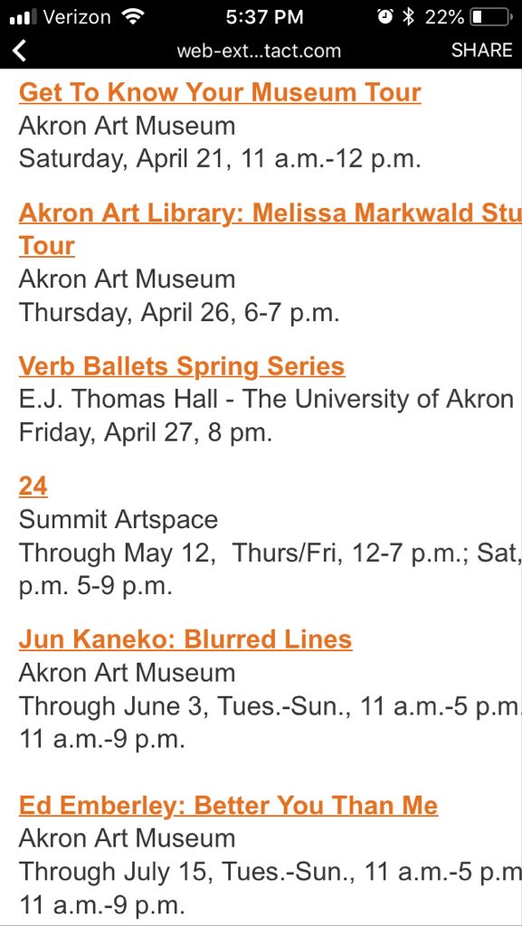 mrgregmilo's tweet image. List of great fun happening in Akron; though, I’m kind of partial to one of these. Might be the one that’s divisible by 6. @AkronAreaArts