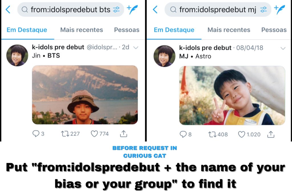 k-idols pre debut tweet media