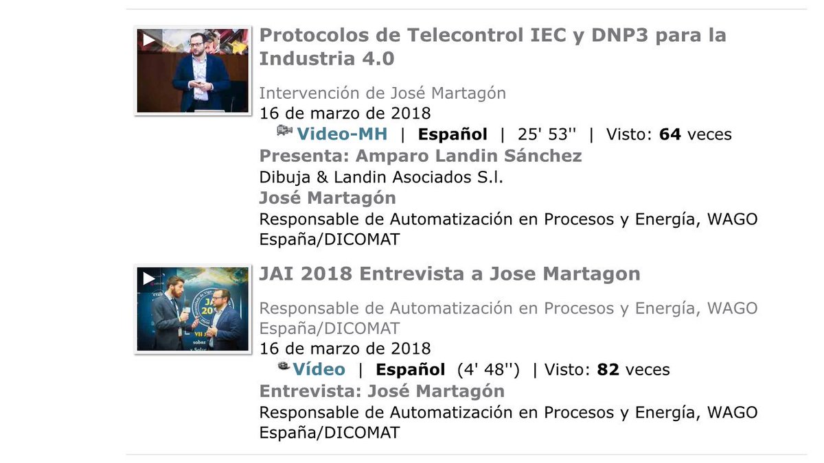 NachoArmesto's tweet photo. Ya puedes ver en @UVigoTV la #conferencia de José Martagón #DICOMAT @WAGOCorporation en @JAI_UVIGO #JAI2018 https://t.co/LuzN8crn7x https://t.co/VGpuRg43Nl