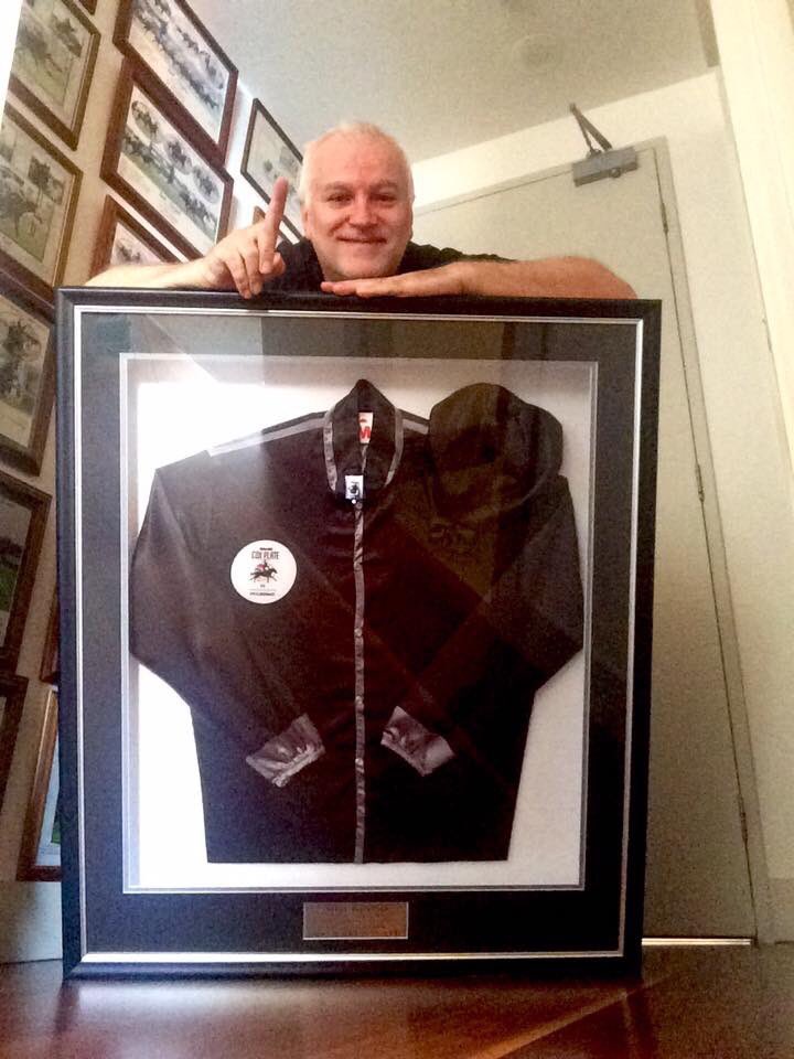 Had the set of colours my horse Mourinho wore in the 2015 Cox Plate framed... #treasuredmemories