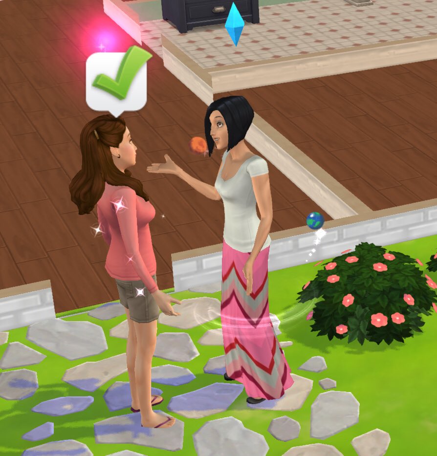 SimGuruHillary's tweet image. Just made a new friend! #bff