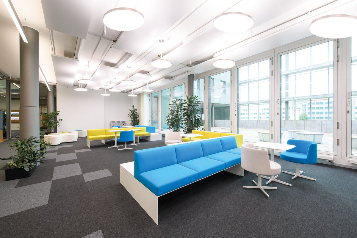 WaldmannGroup's tweet photo. Bayer Basel is an international Life Science Hub for @Bayer To create contemporary #lighting conditions during this renovation project, Bayer uses #biodynamiclighting solutions by #Waldmann. Read more: https://t.co/4sC4mJUH39 #humancentriclighting #socialighting https://t.co/xT4dSMKRyJ
