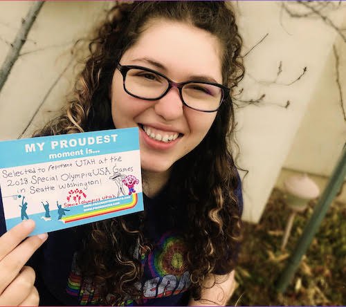 PrideSocks's tweet photo. Meet Natalie Green- she was asked to represent Utah at the 2018 Special Olympics Games.  If that isn't enough, she...Read her story to find out!  https://t.co/XDvRuAysmk @Natsqueaks https://t.co/lpV6wC6M0b