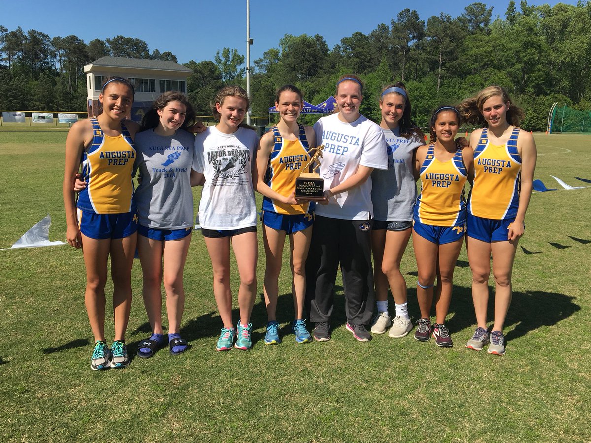 AugustaPrep's tweet photo. Congrats to our girls track and field team for winning the Region 3-AAA Region championship for the second year in a row. Solid third place finish by the boys team, too. Go Cavs! #prepstories https://t.co/XHhZqOGY12