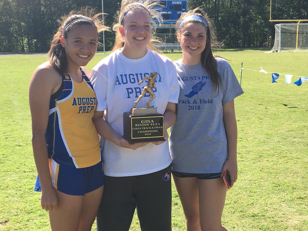 AugustaPrep's tweet photo. Congrats to our girls track and field team for winning the Region 3-AAA Region championship for the second year in a row. Solid third place finish by the boys team, too. Go Cavs! #prepstories https://t.co/XHhZqOGY12