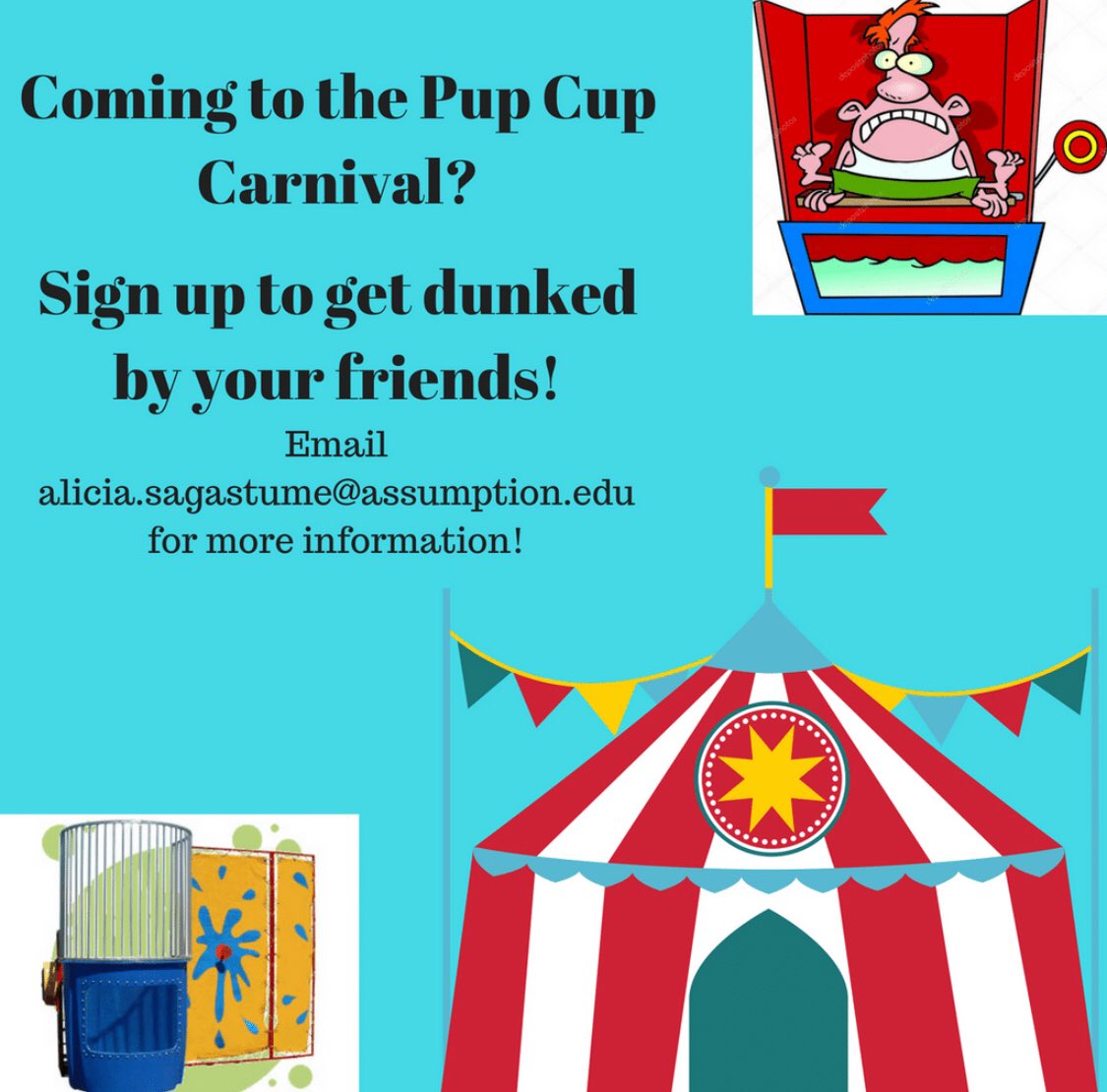 ACPupCup's tweet photo. Wanna get dunked by your friends?? Sign up to sit on the dunk tank at Pup Cup! https://t.co/Rb8wgD7SBR