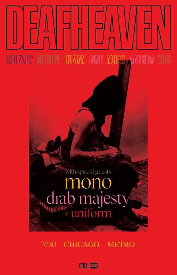 MONO (Japan) (@monoofjapan) on Twitter photo We're happy to announce that we will be sharing a stage with <a href="/deafheavenband/">Deafheaven</a> once again at Metro in Chicago, IL on July 30. Tickets will go on sale this Friday on April 20. Hope to see you then.
metrochicago.com We're happy to announce that we will be sharing a stage with <a href="/deafheavenband/">Deafheaven</a> once again at Metro in Chicago, IL on July 30. Tickets will go on sale this Friday on April 20. Hope to see you then.
metrochicago.com