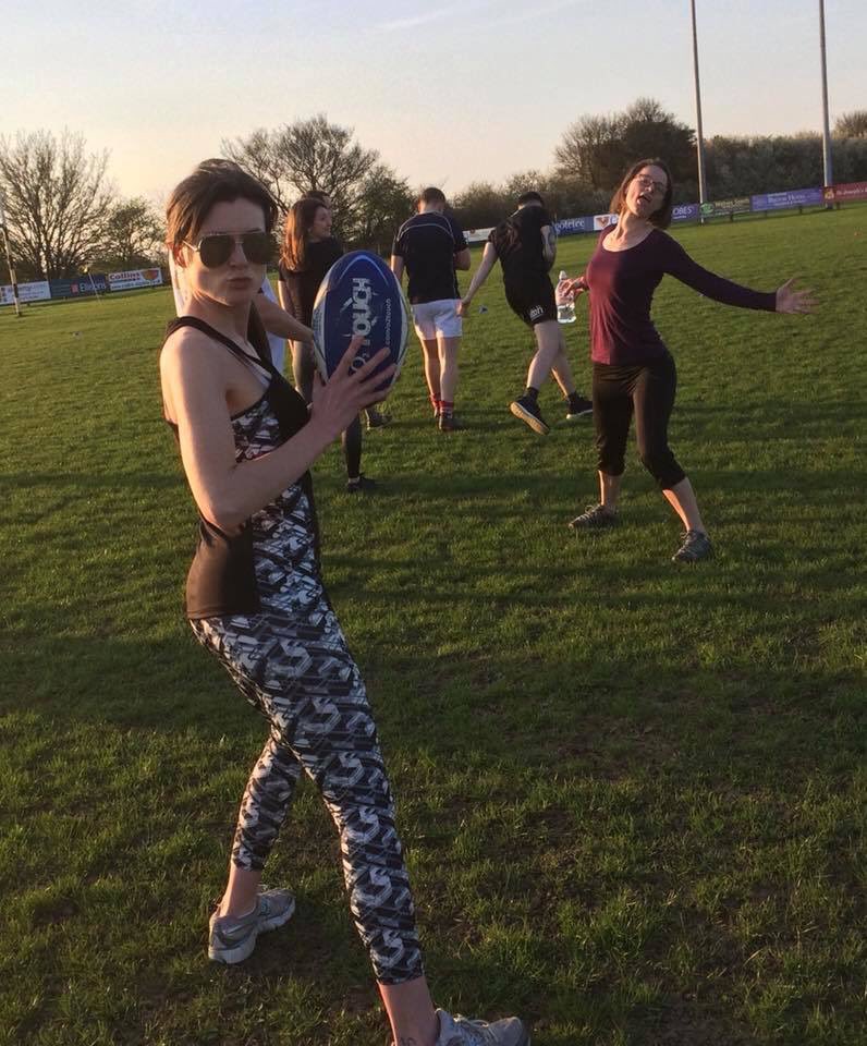 ipswichrugby's tweet image. Lovely evening evening for some @O2Touch #O2Touch #Rugby #irfc #sunsoutgunsout #summerfitness