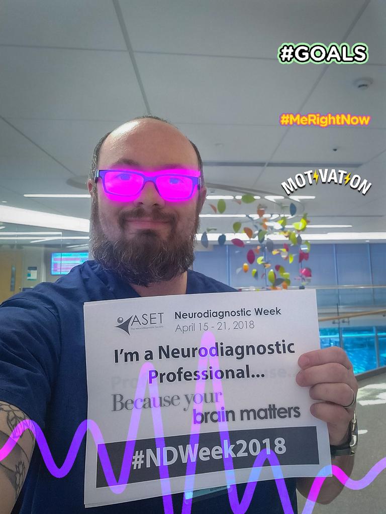 Educated_Change's tweet photo. RT @theeegkc: Happy neurodiagnostics week to all of my fellow techs, NP's, MD's, and RN's. #NDweek2018 #EEG #eegtech #neuroscience #Neurology #neurodiagnostics @ASETLIVE https://t.co/LZzEnHByso