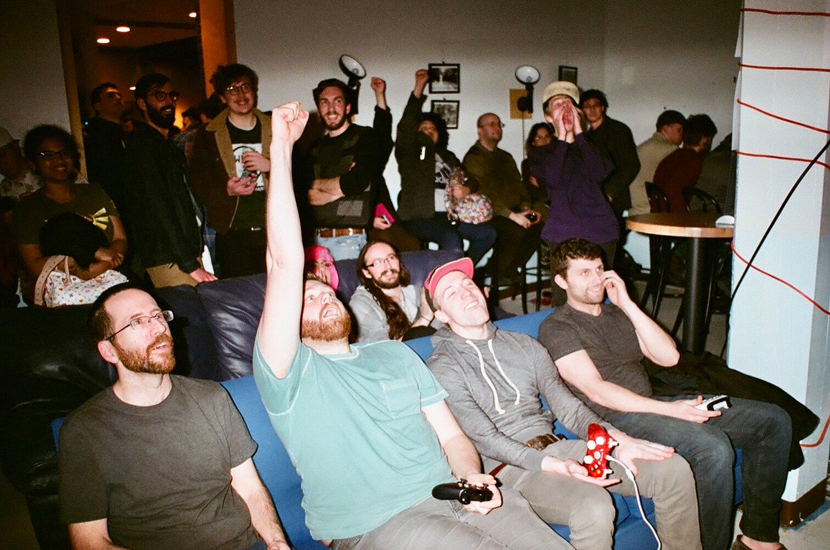 LUNARSIGNALS's tweet photo. I can't believe I missed these great shots from @IndieArcadeWI's February event. Thanks for popping through. #TheMoonFields #trophies #bravecatDidNotWin #treelordDidNotWin #funsouls #notzelda #letsgo https://t.co/O5qFTZK9Au