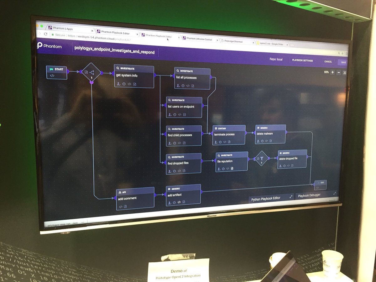 dsparrell's tweet image. Kudos to @TryPhantom and @polylogyx for interworking using @OASISopen #OpenC2 at #RSAC