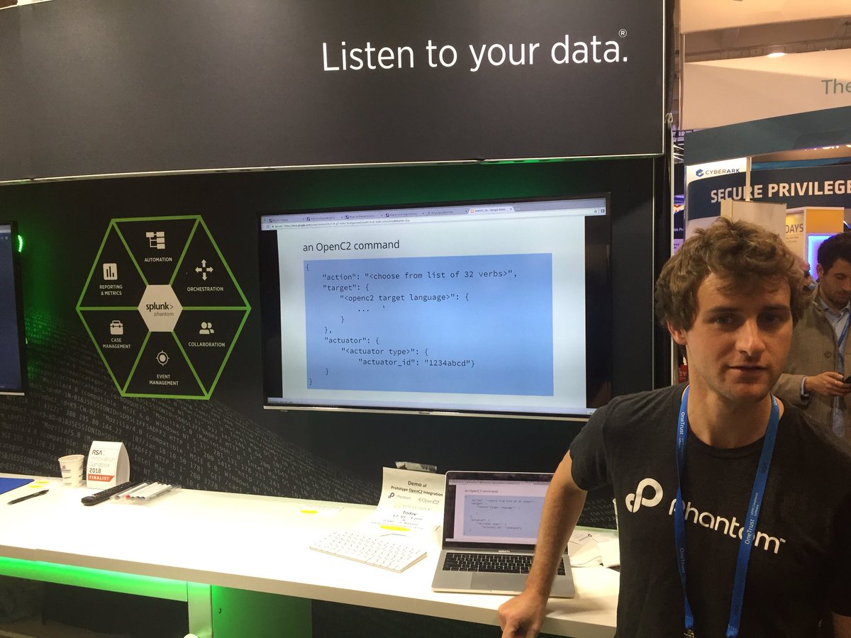 dsparrell's tweet image. Kudos to @TryPhantom and @polylogyx for interworking using @OASISopen #OpenC2 at #RSAC