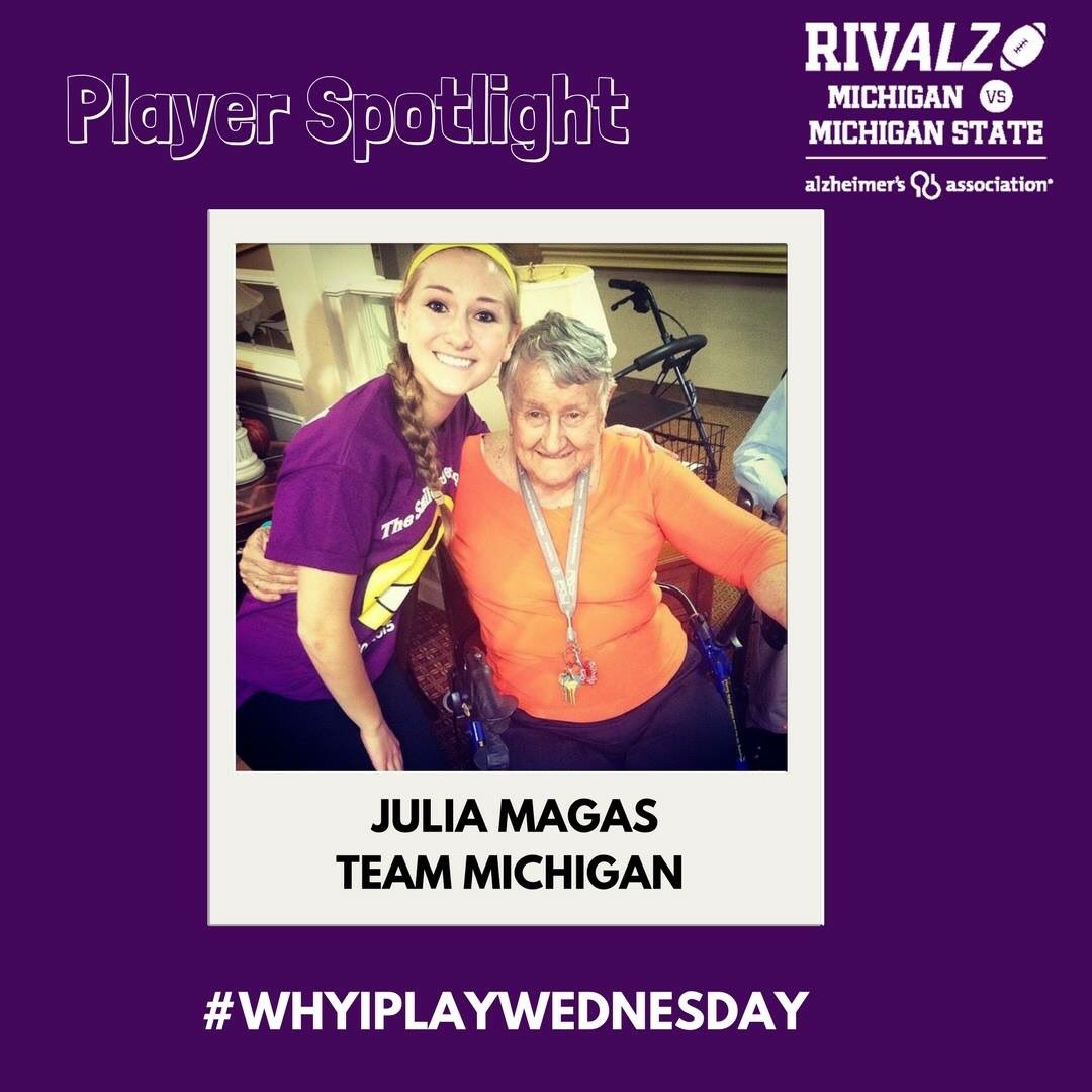 MI_RivALZ's tweet photo. I don't have a personal connection to Alzheimer's, I have met many adults with Alzheimer's during my volunteering.After I decided to pursue a degree in geriatric social work. I look forward to learning more aboutadvocacy.#WhyIPlayWednesday #ENDALZ #NationalVolunteerWeek #RivALZ https://t.co/Y4Sqj4ctuL