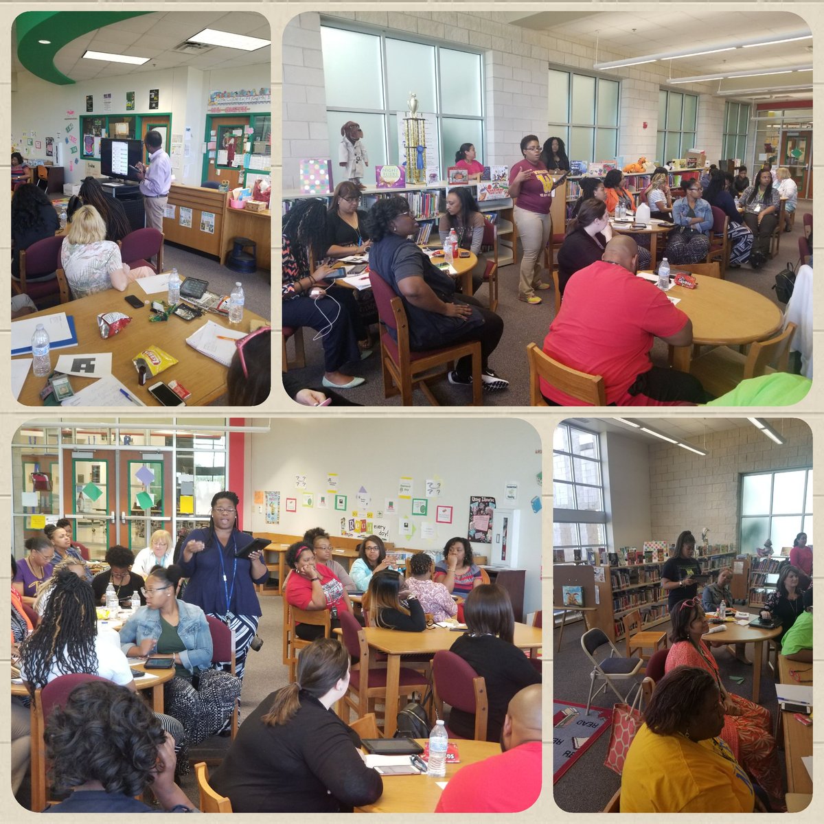DrJaredSmith's tweet photo. Teacher led PD this afternoon. Embracing and Promoting collegiality is a norm here at Woodridge! Great job presenting @WRE_Howell @TarynchaseTy @TerraTweetsNews @kammijammi @teacher_bmiller @TerrisCarter 
@wrefama @desotoisdengage https://t.co/NmAK8fKrf4