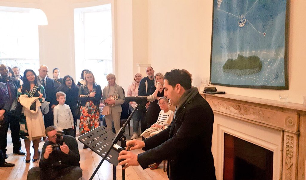 g_labbad's tweet photo. Overwhelming evening at the #Newtotheparish book launch by the amazing @SorchaPollak get your copy now.
“Everyone has a story and you wrote our stories in such a beautiful” Massive #congratulations & Thank you @NewIslandBooks #Poetry #Aleppo #Syria #SyrianInIreland @lawlor_aine https://t.co/RCGAibS5kf