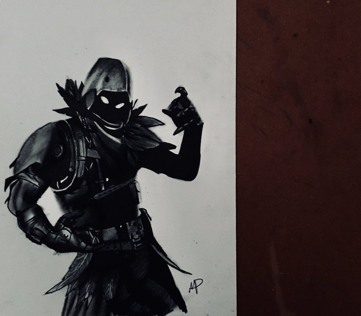 Montyp__'s tweet photo. Raven skin @FortniteGame #fanart #fortnite #ravenskin https://t.co/2lA3K2U9MU