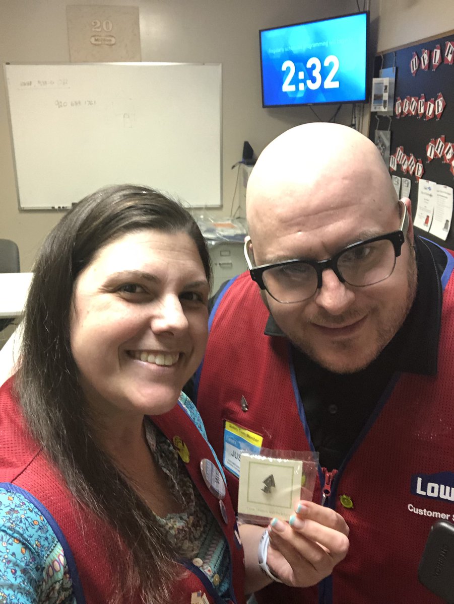 KerryWilm's tweet photo. Earned my tip of the spear today...Thanks Justin for recognizing me! Just trying to make Day of Development a huge success!! #tipofthespear #lowesdayofdevelopment @HR4Connected @JustinKabitzke @mdjones73 https://t.co/LXrYNh0Qm9