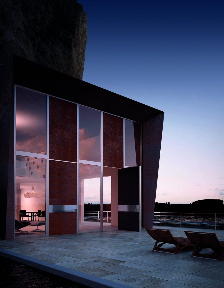 bktLOFT's tweet photo. Synua is the Italian design safety door for large sizes, with pivoting opening and wall coplanar configuration. #bktLOFT #doors #doortodoor #largedoor #OpenSpace https://t.co/EwBoV66QMA