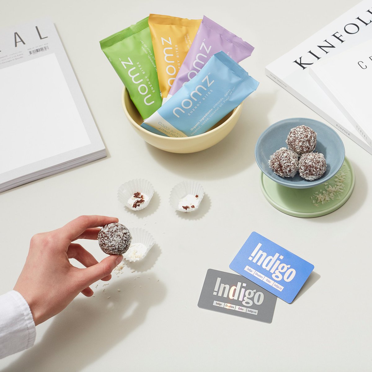 nomzorganic's tweet photo. Nurture your body and mind with nomz at @chaptersindigo (now available at select locations across Canada!) https://t.co/a7TbnBCmit