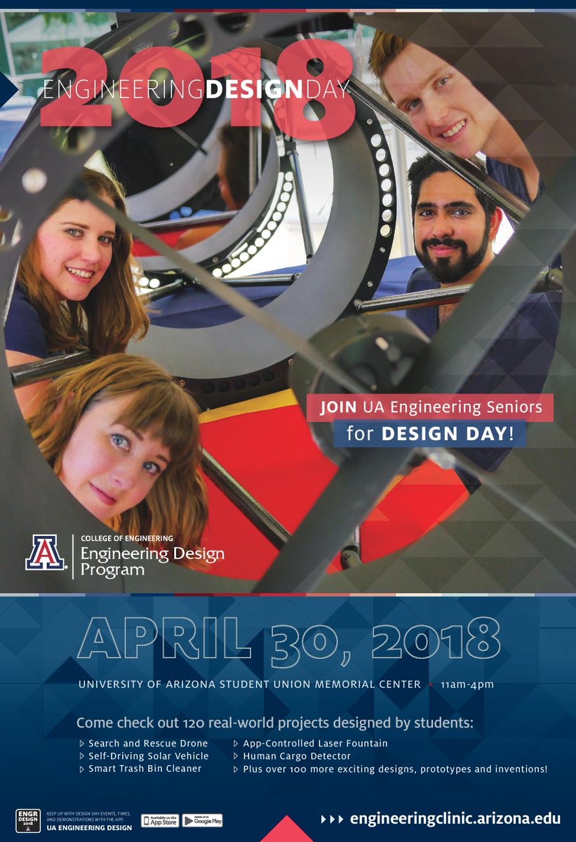 Arizona_MESA's tweet photo. Wanna see some cool engineer projects? Hang out with #azengineering to check out some awesome students designs! #UADesignDay #edtech #edchat https://t.co/kopmAAAt8S