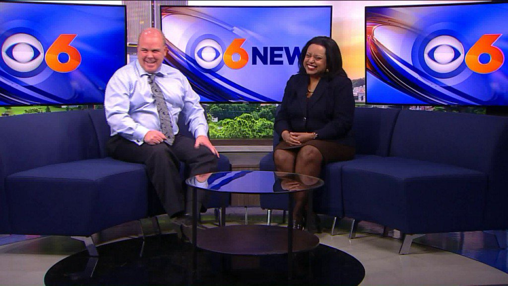 Cheryl Miller and Lane Casadonte swap stories on WTVR 70th Anniversary