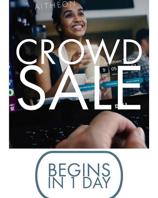 AitheonOfficial's tweet photo. Everyone!! One more day before our Crowdsale!! #aitheonpowered #ICO #tokensale https://t.co/UJmy1kePuF