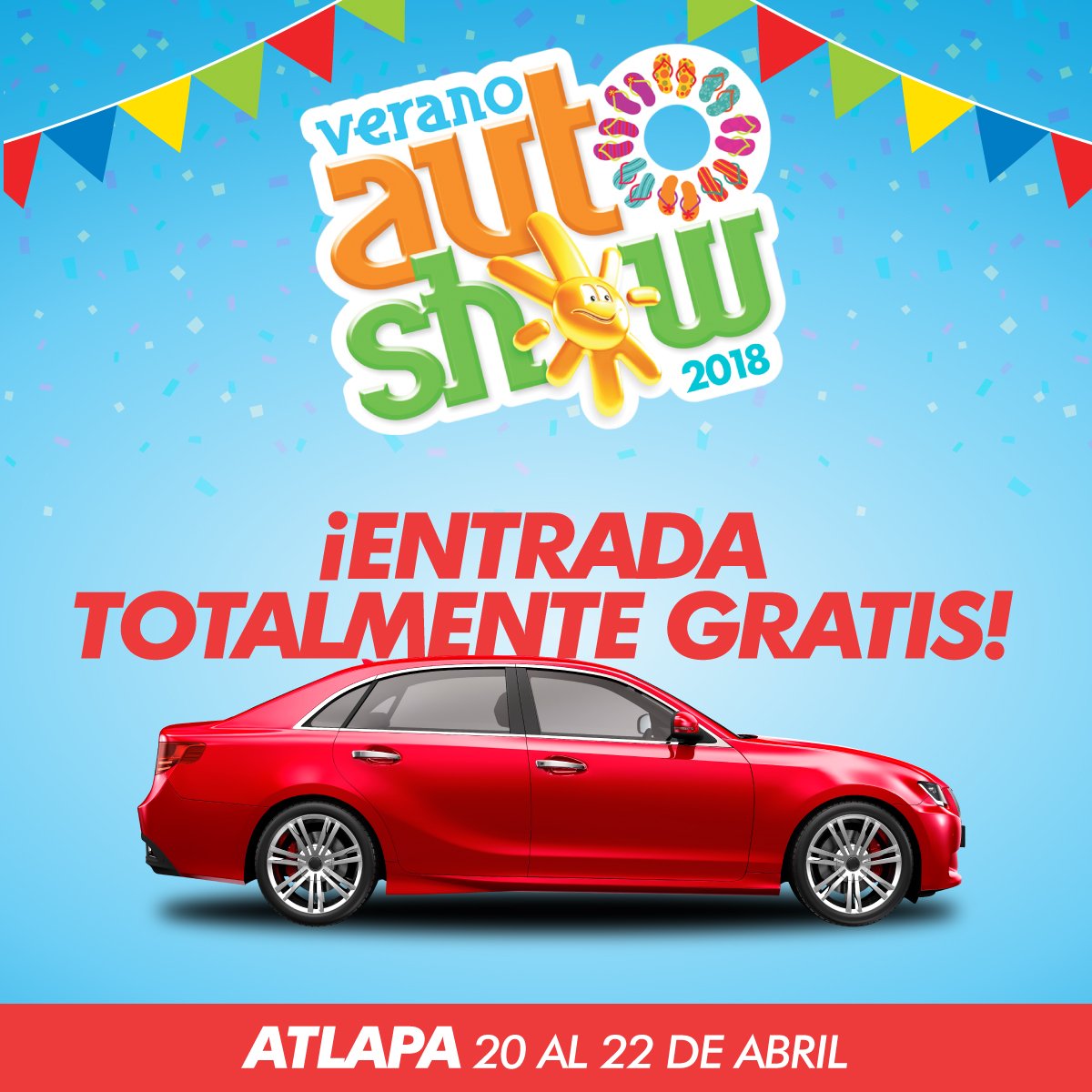 VeranoAutoShow's tweet photo. Recuerda que el #VeranoAutoShow2018 es totalmente gratis. ¡No puedes dejar de pasar! https://t.co/YVUqHDIRhX
