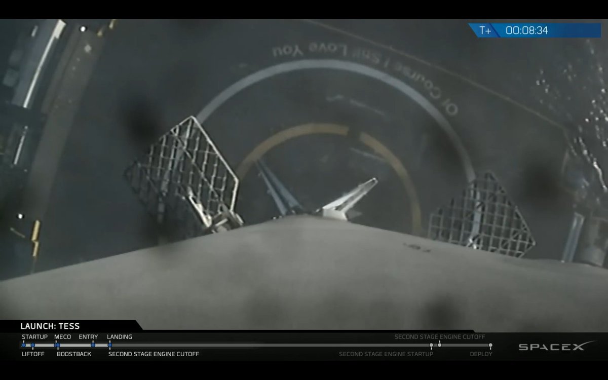 SpaceXUpdates's tweet photo. Welcome back, Falcon!

#TESS #SpaceX #Falcon9 https://t.co/85mjVoSp4f