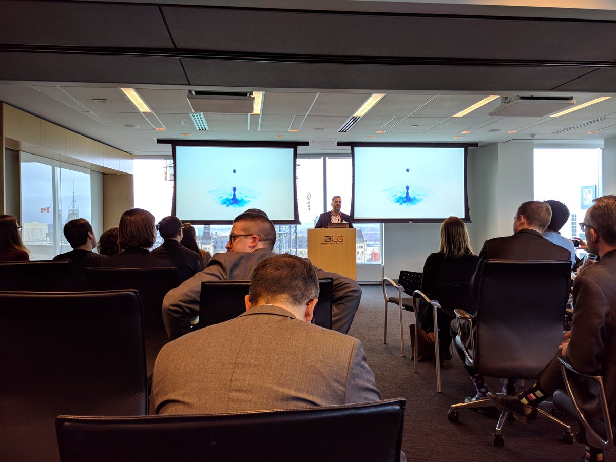 2SignApp's tweet photo. Great speakers (and pizza) at Ottawa Law Technology Meetup @ BLG office! #2sign @BLGLaw #tech @ColinLachance https://t.co/2wGBqv7Cen