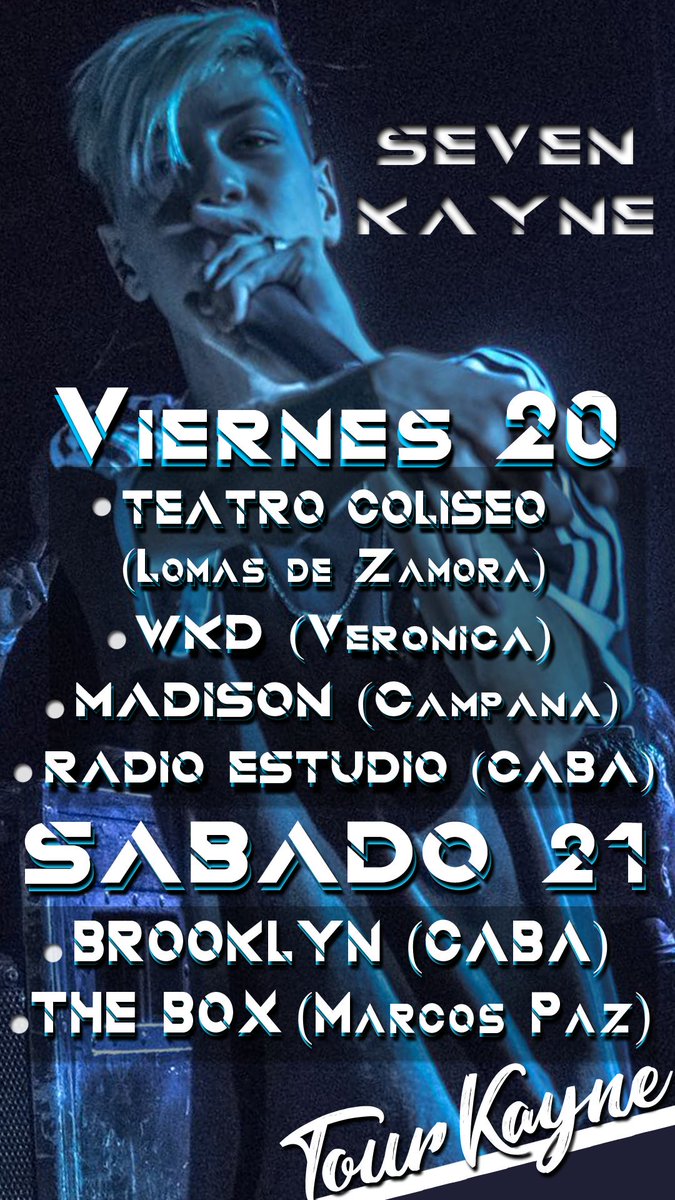 projectsSK7's tweet photo. Fechas para este finde del #TourKayne https://t.co/JH8EirjA90