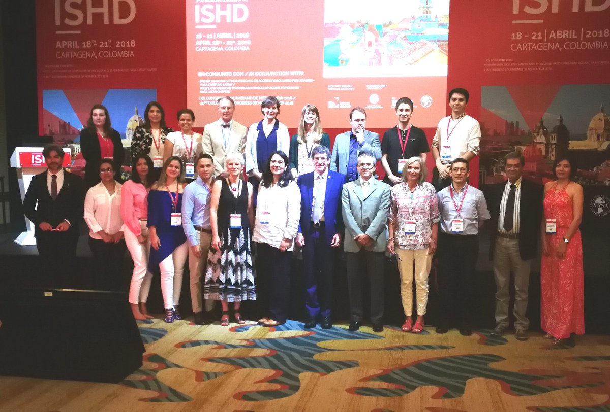 SLANH_'s tweet photo. Sesión conjunta @ISNkidneycare @SLANH_ @Asocolnef sobre la #ERC en Latam #ISHD2018 #Cartagena #nefrología #kidney #hemodialysis https://t.co/ZNOl3sJzct