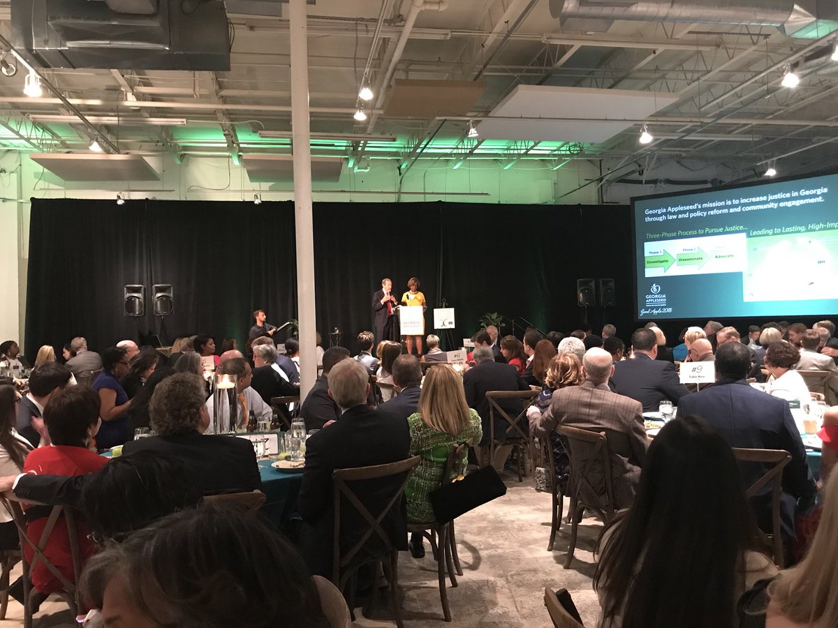 jasonesteves's tweet photo. Glad to be with some of the best lawyers in the #ATL to honor the work of Sharon Hill and @GaAppleseed! Thanks for planting #SeedsofJustice all over Georgia. #PowerofProBono https://t.co/T89X0A1fND