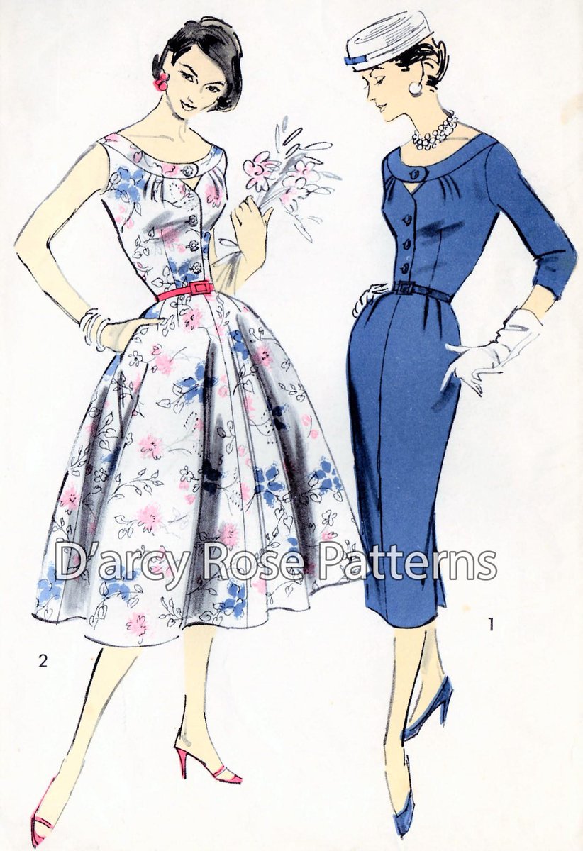 DarcyroseDesign's tweet photo. Advance 8047 Vintage 1950s Keyhole Neckline Dress with Slim Or Full Skirt Sewing Pattern https://t.co/D9rp8O4jvD #Etsy #DRCRosePatterns #WeddingBridal https://t.co/T51K5bjpvd