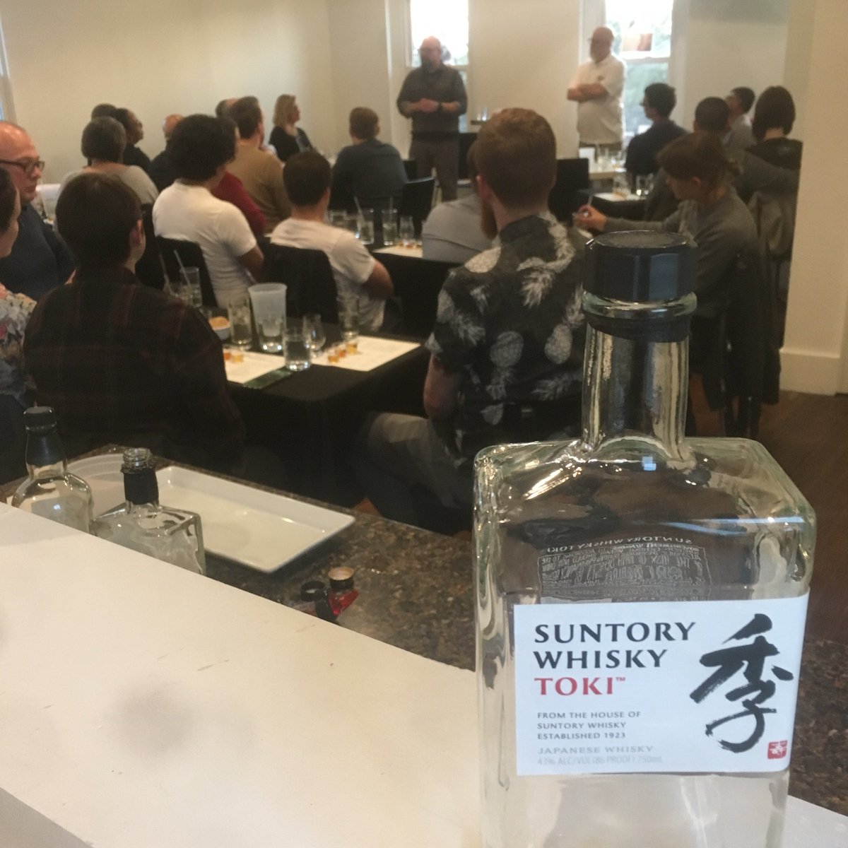 Our Japanese whiskey class is underway! Hosted by <a href="/dansearing/">Dan Searing</a> and #KellyYoung