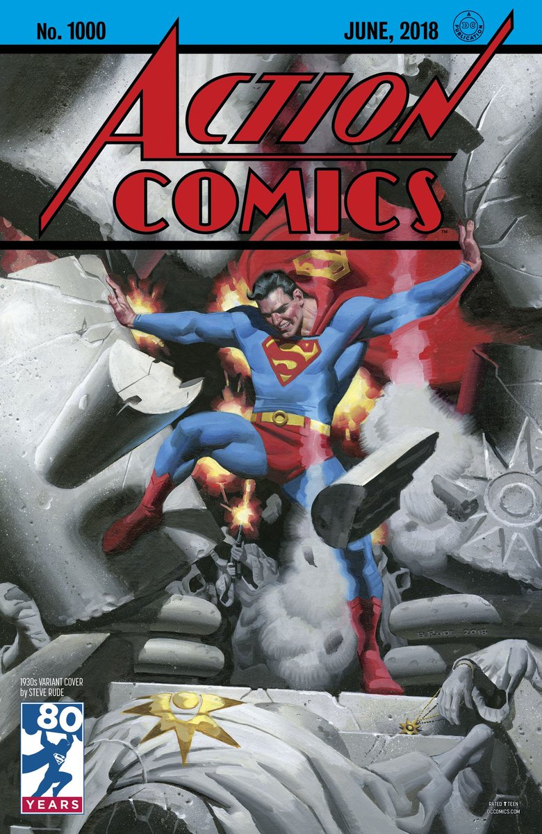elsalonrojo's tweet photo. #ActionComics1000 
#TheRedTrunksAreBack https://t.co/6XwVLE04ci