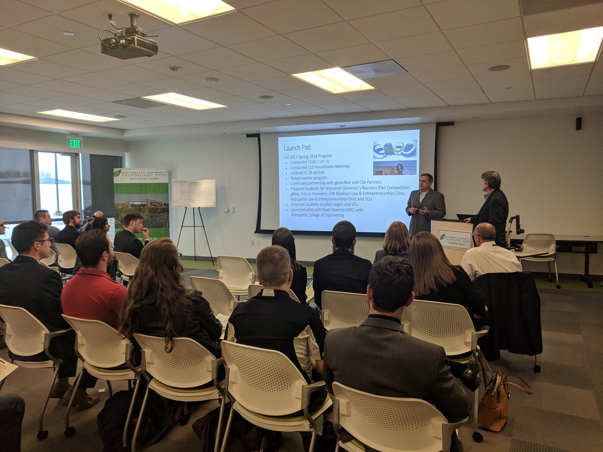 <a href="/UWWLaunchPad/">UWW Launch Pad</a> presents recent accomplishments and student achievements at the Spring 2018 Innovators' Showcase.
