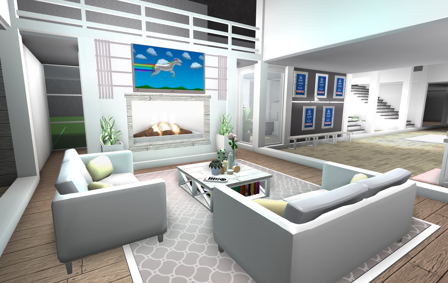 living room idea bloxburg
