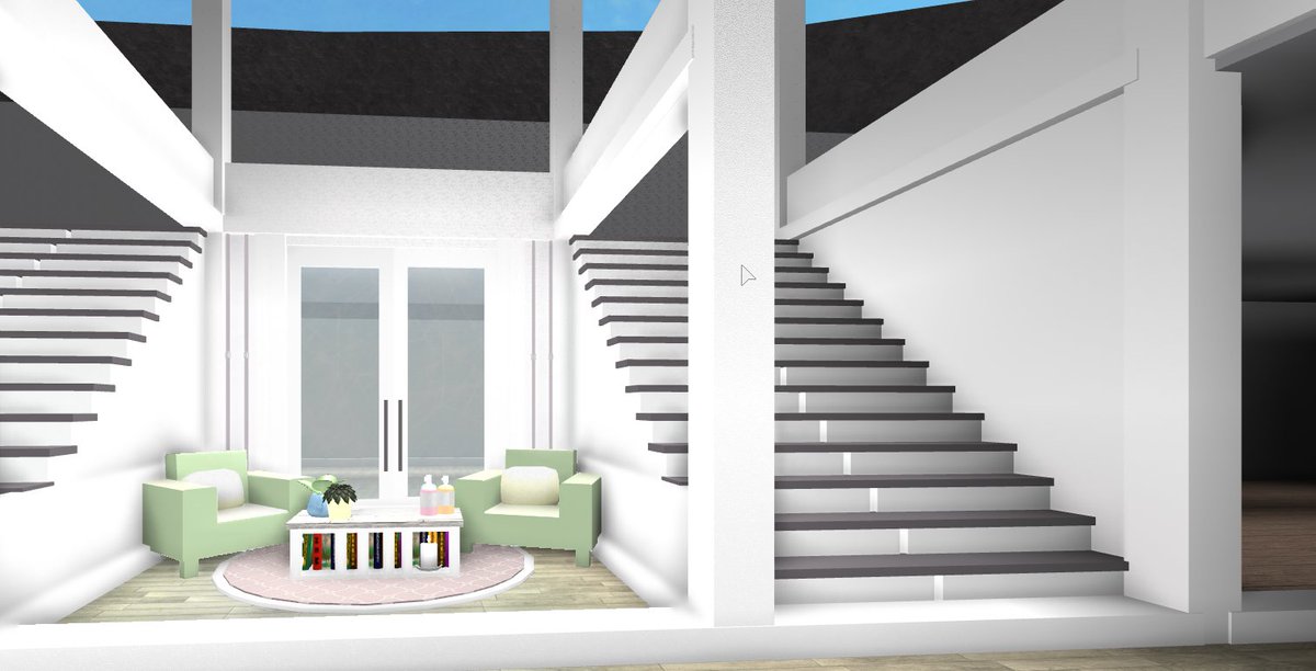 Noelle C On Twitter My Current Wip Modern Mansion Roblox