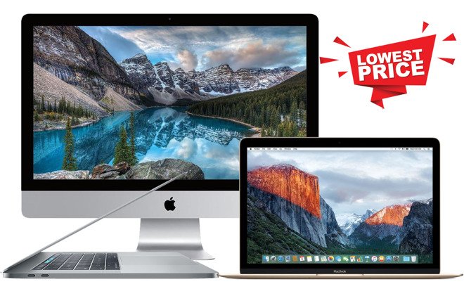appleinsider's tweet photo. Lowest Prices Ever on #Apple #Computers: High-end 12" #MacBook for $969; loaded 15" MacBook Pros from $1,949; iMacs as low as $779 w/ #free shipping &amp; no tax collected on orders outside NY &amp; NJ #deals https://t.co/KZp8B1A2qL https://t.co/TDJv8hmm0t